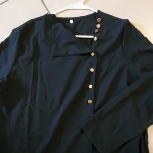 **7 for $25 Cute black long sleeve blouse..